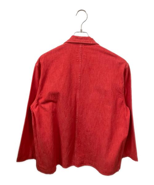 HAI（ハイ）HAI (ハイ) デニムカバーオール レッド サイズ:Mの古着・服飾アイテム