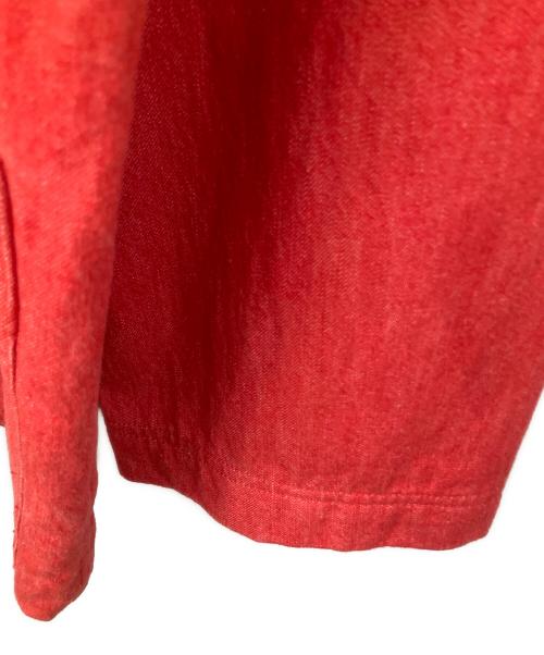 HAI（ハイ）HAI (ハイ) デニムカバーオール レッド サイズ:Mの古着・服飾アイテム