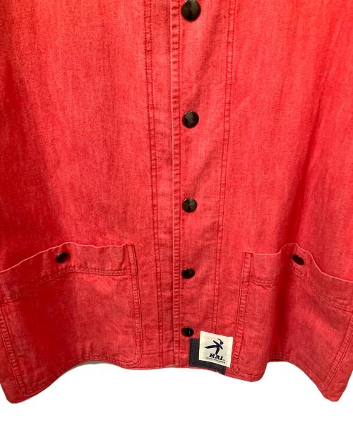 HAI（ハイ）HAI (ハイ) デニムカバーオール レッド サイズ:Mの古着・服飾アイテム