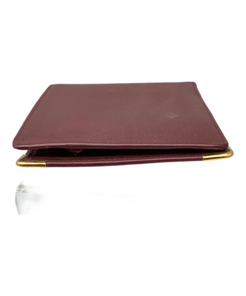 Cartier（カルティエ）Cartier (カルティエ) マストライン 2つ折り財布 ボルドー ボルドーの古着・服飾アイテム