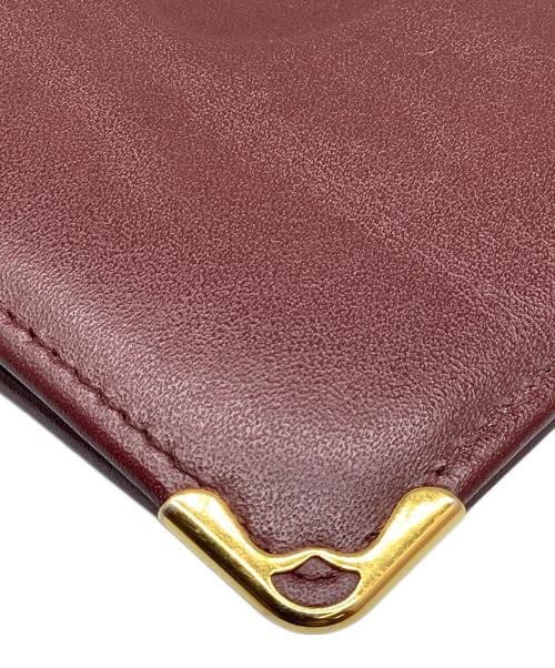 Cartier（カルティエ）Cartier (カルティエ) マストライン 2つ折り財布 ボルドー ボルドーの古着・服飾アイテム