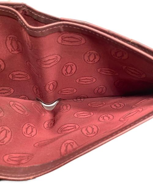Cartier（カルティエ）Cartier (カルティエ) マストライン 2つ折り財布 ボルドー ボルドーの古着・服飾アイテム