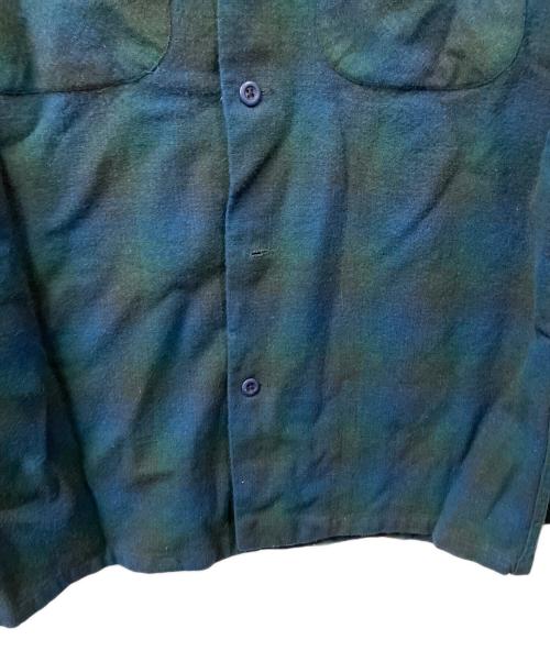 PENDLETON（ペンドルトン）PENDLETON (ペンドルトン) チェック長袖シャツ ヴァージンウール グリーン×ブルー サイズ:5の古着・服飾アイテム
