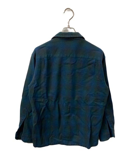 PENDLETON（ペンドルトン）PENDLETON (ペンドルトン) チェック長袖シャツ ヴァージンウール グリーン×ブルー サイズ:5の古着・服飾アイテム