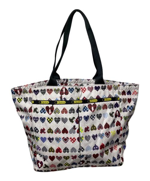 LeSportsac（レスポートサック）LeSportsac (レスポートサック) トートバッグ ホワイト グレーの古着・服飾アイテム