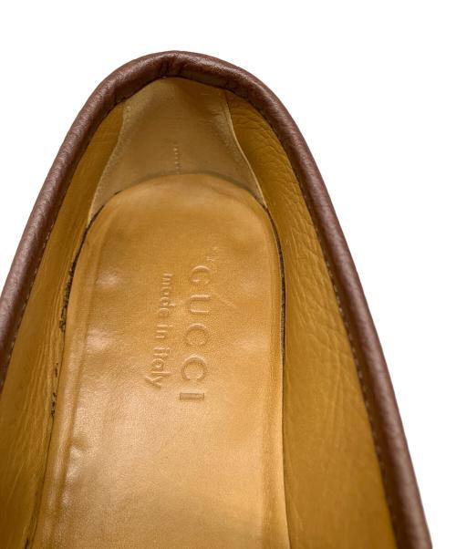 GUCCI（グッチ）GUCCI (グッチ) ビットローファー ブラウン ブラウン サイズ:25の古着・服飾アイテム