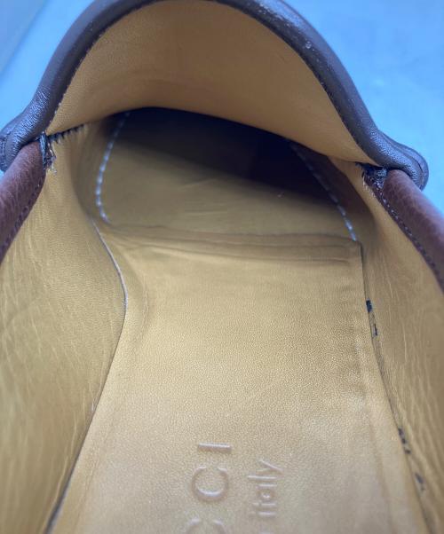 GUCCI（グッチ）GUCCI (グッチ) ビットローファー ブラウン ブラウン サイズ:25の古着・服飾アイテム