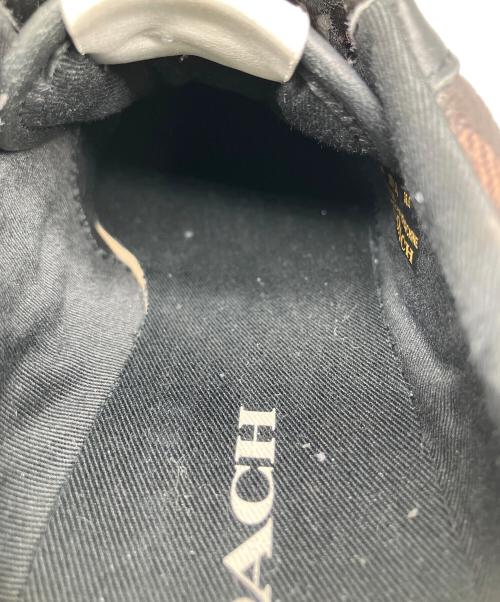 COACH（コーチ）COACH (コーチ) レザースニーカー ブラウン×ブラック ブラウン×ブラック サイズ:23の古着・服飾アイテム