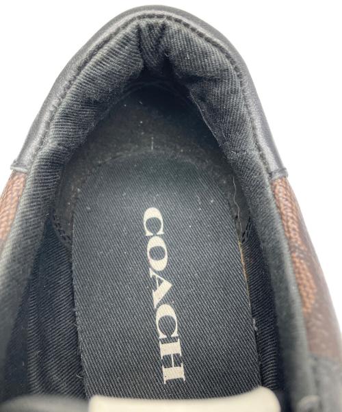 COACH（コーチ）COACH (コーチ) レザースニーカー ブラウン×ブラック ブラウン×ブラック サイズ:23の古着・服飾アイテム