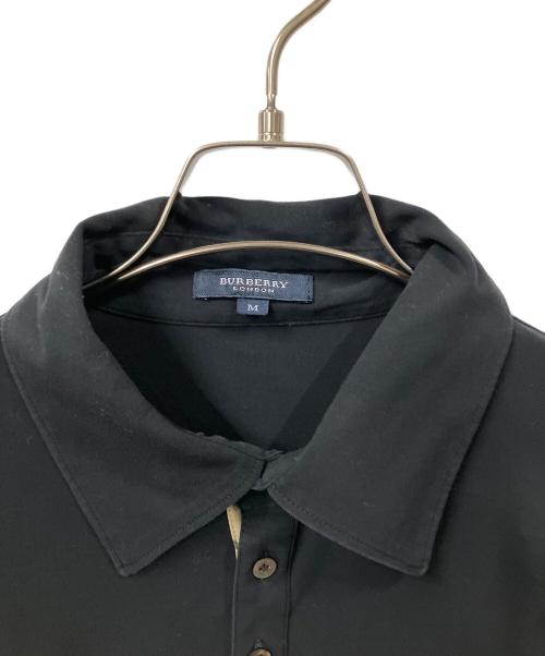 BURBERRY LONDON（バーバリーロンドン）BURBERRY LONDON (バーバリーロンドン) ポロシャツ　ブラック ブラック サイズ:Mの古着・服飾アイテム