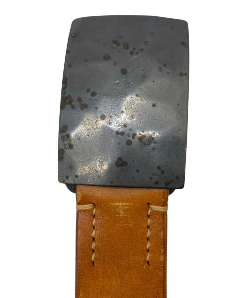 THE FLAT HEAD（ザ・フラットヘッド）THE FLAT HEAD (ザ・フラットヘッド) レザーベルト ブラウン ブラウン サイズ:W31の古着・服飾アイテム