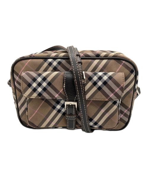 BURBERRY BLUE LABEL（バーバリー ブルー レーベル）BURBERRY BLUE LABEL (バーバリー ブルー レーベル) チェックショルダーバッグ ブラウン×ベージュ ブラウン×ベージュの古着・服飾アイテム