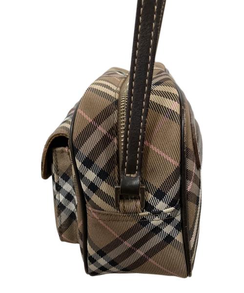BURBERRY BLUE LABEL（バーバリー ブルー レーベル）BURBERRY BLUE LABEL (バーバリー ブルー レーベル) チェックショルダーバッグ ブラウン×ベージュ ブラウン×ベージュの古着・服飾アイテム
