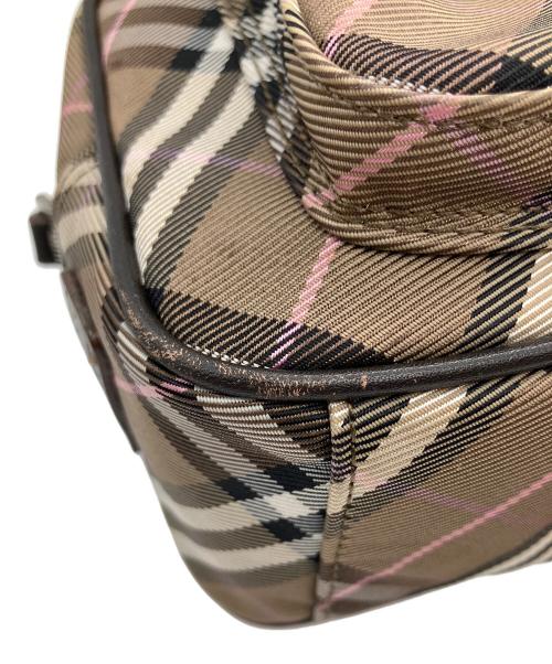 BURBERRY BLUE LABEL（バーバリー ブルー レーベル）BURBERRY BLUE LABEL (バーバリー ブルー レーベル) チェックショルダーバッグ ブラウン×ベージュ ブラウン×ベージュの古着・服飾アイテム