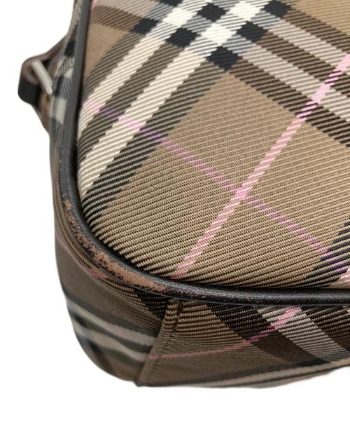 BURBERRY BLUE LABEL（バーバリー ブルー レーベル）BURBERRY BLUE LABEL (バーバリー ブルー レーベル) チェックショルダーバッグ ブラウン×ベージュ ブラウン×ベージュの古着・服飾アイテム