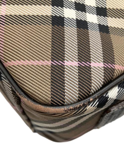 BURBERRY BLUE LABEL（バーバリー ブルー レーベル）BURBERRY BLUE LABEL (バーバリー ブルー レーベル) チェックショルダーバッグ ブラウン×ベージュ ブラウン×ベージュの古着・服飾アイテム