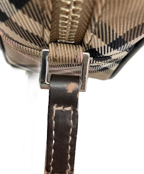 BURBERRY BLUE LABEL（バーバリー ブルー レーベル）BURBERRY BLUE LABEL (バーバリー ブルー レーベル) チェックショルダーバッグ ブラウン×ベージュ ブラウン×ベージュの古着・服飾アイテム