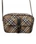 BURBERRY BLUE LABEL (バーバリー ブルー レーベル) チェックショルダーバッグ ブラウン×ベージュ ブラウン×ベージュ：14000円
