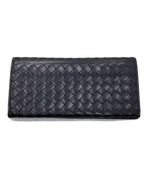 BOTTEGA VENETA（ボッテガベネタ）BOTTEGA VENETA (ボッテガベネタ) 長財布　イントレチャート ブラック ブラックの古着・服飾アイテム