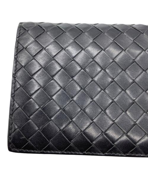 BOTTEGA VENETA（ボッテガベネタ）BOTTEGA VENETA (ボッテガベネタ) 長財布　イントレチャート ブラック ブラックの古着・服飾アイテム