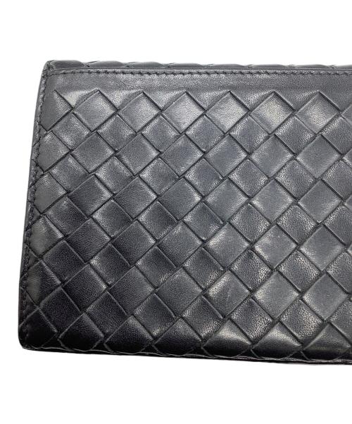 BOTTEGA VENETA（ボッテガベネタ）BOTTEGA VENETA (ボッテガベネタ) 長財布　イントレチャート ブラック ブラックの古着・服飾アイテム