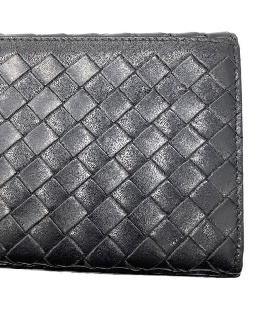 BOTTEGA VENETA（ボッテガベネタ）BOTTEGA VENETA (ボッテガベネタ) 長財布　イントレチャート ブラック ブラックの古着・服飾アイテム