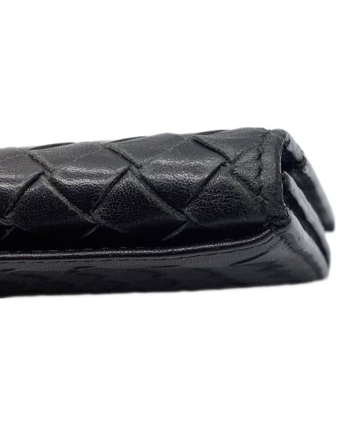 BOTTEGA VENETA（ボッテガベネタ）BOTTEGA VENETA (ボッテガベネタ) 長財布　イントレチャート ブラック ブラックの古着・服飾アイテム
