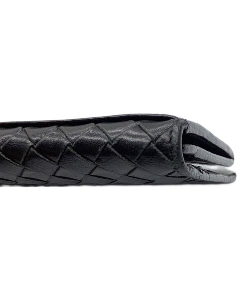 BOTTEGA VENETA（ボッテガベネタ）BOTTEGA VENETA (ボッテガベネタ) 長財布　イントレチャート ブラック ブラックの古着・服飾アイテム