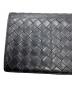 中古・古着 BOTTEGA VENETA (ボッテガベネタ) 長財布　イントレチャート ブラック ブラック：13000円
