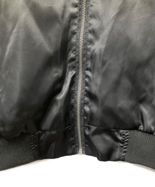 STUDIO HIRO（スタジオ ヒロ）STUDIO HIRO (スタジオ ヒロ) スカジャン ブラック×シルバー ブラック サイズ:Lの古着・服飾アイテム