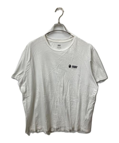 LEVI'S（リーバイス）LEVI'S (リーバイス) A BATHING APE (アベイシングエイプ) Levi's × A BATHING APE. コラボ半袖シャツ ホワイト ホワイト サイズ:ＸＬの古着・服飾アイテム