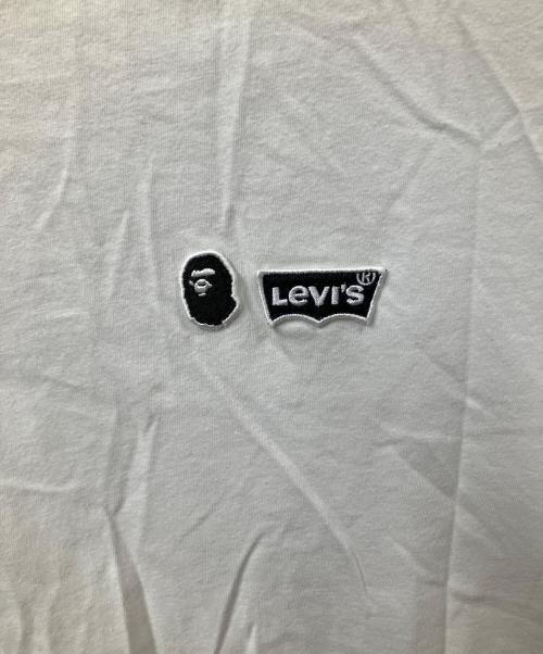 LEVI'S（リーバイス）LEVI'S (リーバイス) A BATHING APE (アベイシングエイプ) Levi's × A BATHING APE. コラボ半袖シャツ ホワイト ホワイト サイズ:ＸＬの古着・服飾アイテム