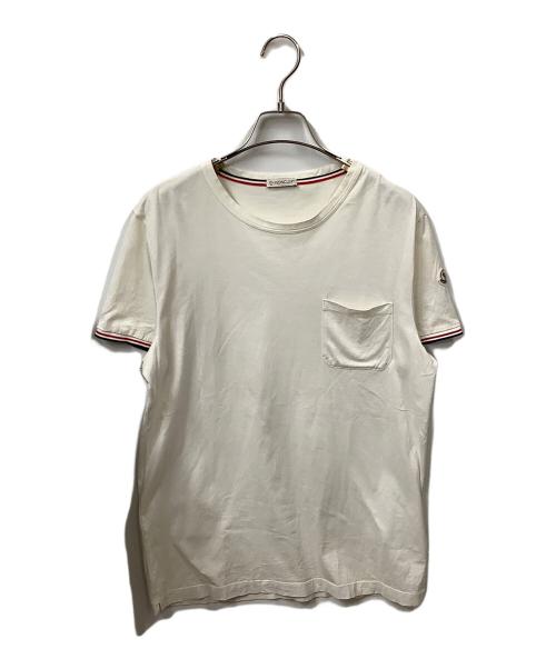 MONCLER（モンクレール）MONCLER (モンクレール) MAGLIA T-SHIRT ホワイト サイズ:Ｍの古着・服飾アイテム