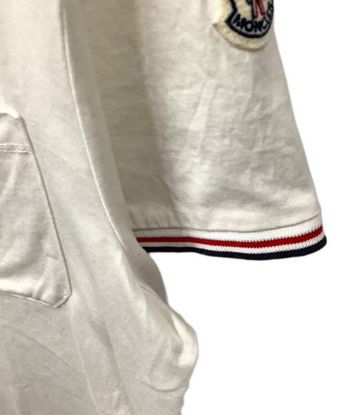 MONCLER（モンクレール）MONCLER (モンクレール) MAGLIA T-SHIRT ホワイト サイズ:Ｍの古着・服飾アイテム