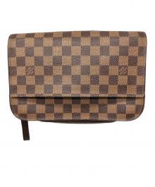 LOUIS VUITTON（ルイ ヴィトン）の古着「クラッチバッグ　ダミエ」｜ブラウン