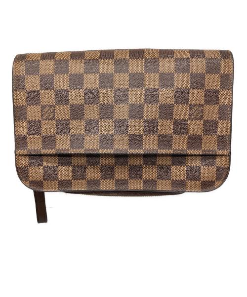 LOUIS VUITTON（ルイ ヴィトン）LOUIS VUITTON (ルイ ヴィトン) クラッチバッグ　ダミエ ブラウンの古着・服飾アイテム