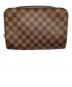LOUIS VUITTON (ルイ ヴィトン) クラッチバッグ　ダミエ ブラウン：40000円