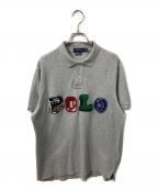 POLO RALPH LAURENポロ・ラルフローレン）の古着「ロゴポロシャツ　グレー」｜グレー