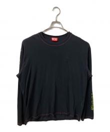 DIESEL（ディーゼル）の古着「長袖カットソー ブラック」｜ブラック
