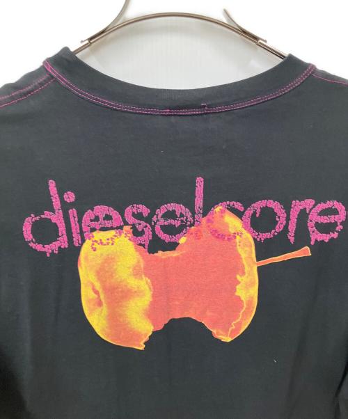 DIESEL（ディーゼル）DIESEL (ディーゼル) 長袖カットソー ブラック ブラック サイズ:XLの古着・服飾アイテム