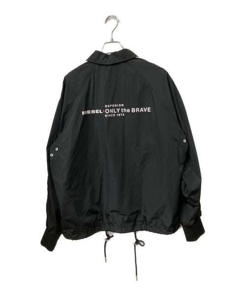 DIESEL（ディーゼル）DIESEL (ディーゼル) コーチジャケット ブラック サイズ:Mの古着・服飾アイテム