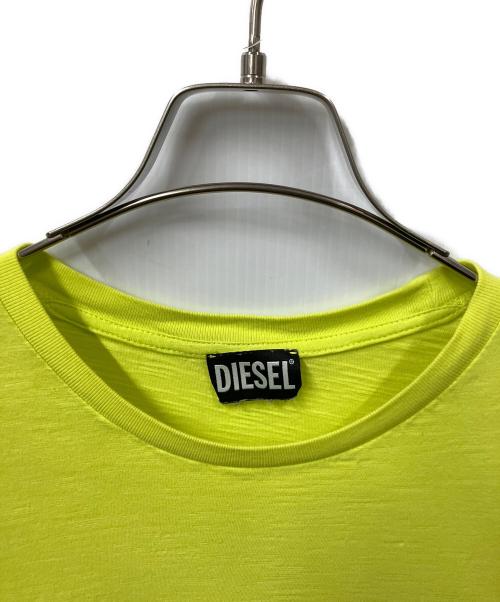 DIESEL（ディーゼル）DIESEL (ディーゼル) Tシャツ イエロー 黄緑 サイズ:XLの古着・服飾アイテム