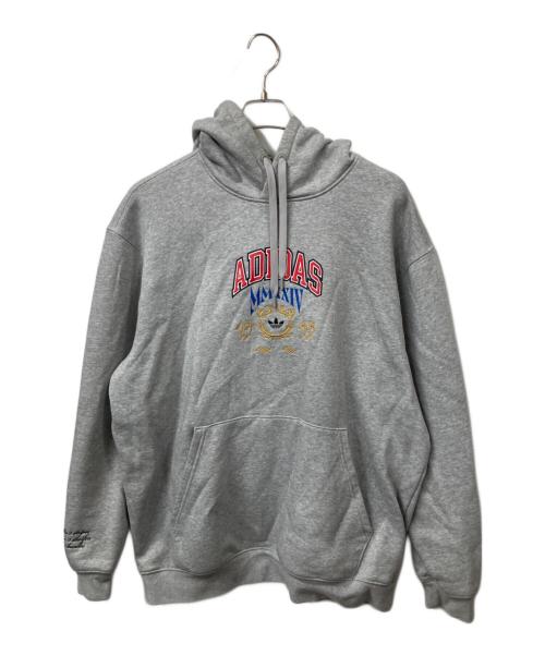 adidas Originals（アディダスオリジナル）adidas originals (アディダスオリジナル) VRCT Hooded 1 Sweatshirt グレー サイズ:3XLの古着・服飾アイテム