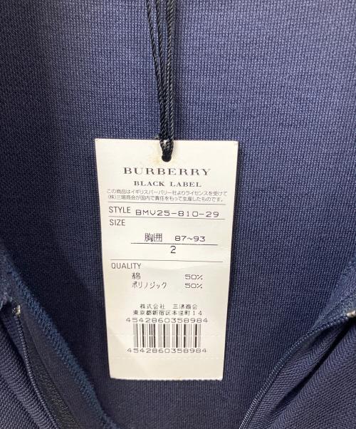BURBERRY BLACK LABEL（バーバリーブラックレーベル）BURBERRY BLACK LABEL (バーバリーブラックレーベル) 半袖カットソー ネイビー ネイビー サイズ:２ 未使用品の古着・服飾アイテム