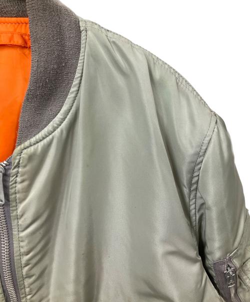 ALPHA（アルファ）ALPHA (アルファ) MA-1ジャケット グリーン×オレンジ グリーン×オレンジ サイズ:ＸＬの古着・服飾アイテム