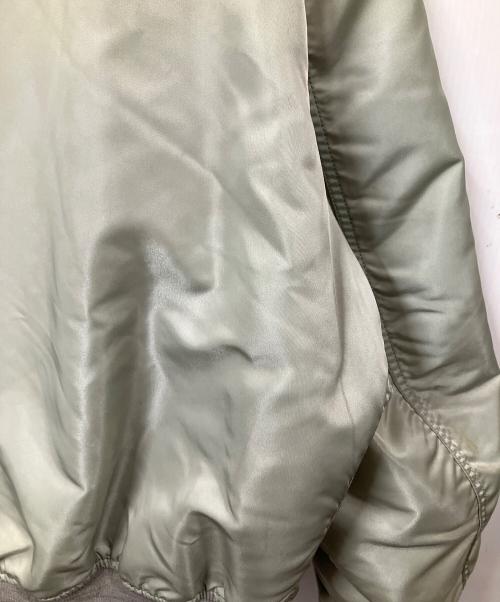ALPHA（アルファ）ALPHA (アルファ) MA-1ジャケット グリーン×オレンジ グリーン×オレンジ サイズ:ＸＬの古着・服飾アイテム