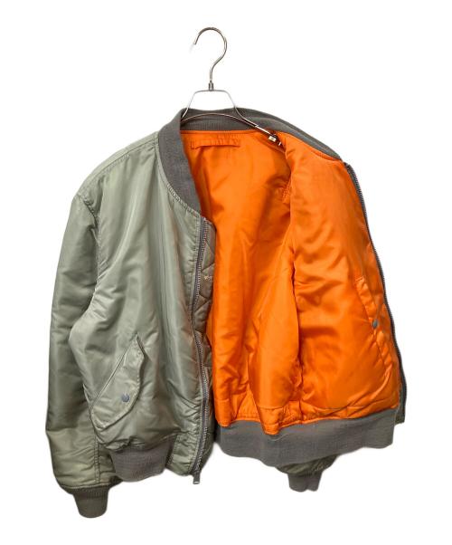 ALPHA（アルファ）ALPHA (アルファ) MA-1ジャケット グリーン×オレンジ グリーン×オレンジ サイズ:ＸＬの古着・服飾アイテム