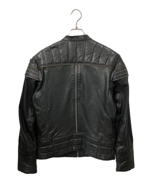 DIESEL（ディーゼル）DIESEL (ディーゼル) レザージャケット ブラック サイズ:Ｍの古着・服飾アイテム
