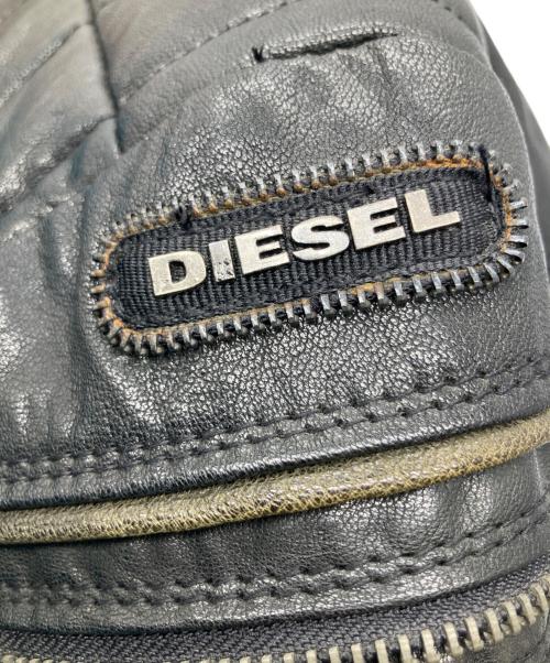 DIESEL（ディーゼル）DIESEL (ディーゼル) レザージャケット ブラック サイズ:Ｍの古着・服飾アイテム