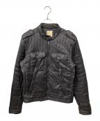 DIESELディーゼル）の古着「中綿ジャケット ブラック」｜グレー